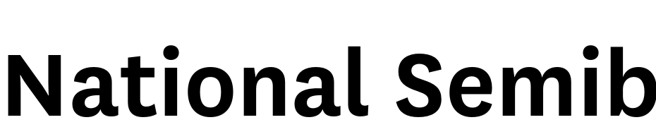 National Semibold Yazı tipi ücretsiz indir